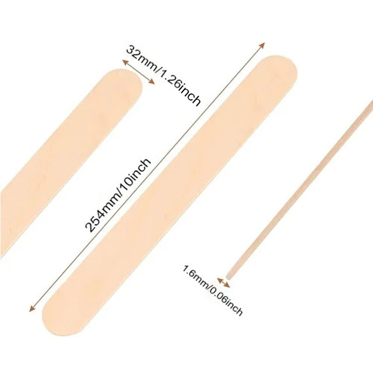 254mm/10inch Wooden Spatula For Waxing With Wax Spatulas Wooden And Medical Wooden Tongue Depressor