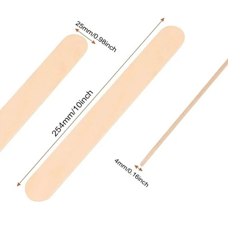 254mm/10inch Wooden Spatula For Waxing With Wax Spatulas Wooden And Medical Wooden Tongue Depressor